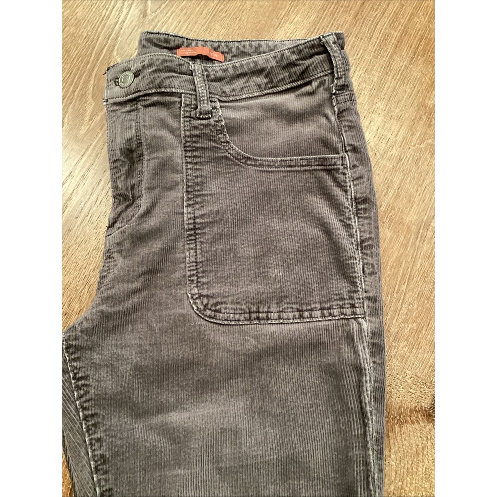 Anthropologie Pilcro 31 Icon Flare Corduroy Pants Jeans Gray Cords 27 28 Inseam - Picture 4 of 9